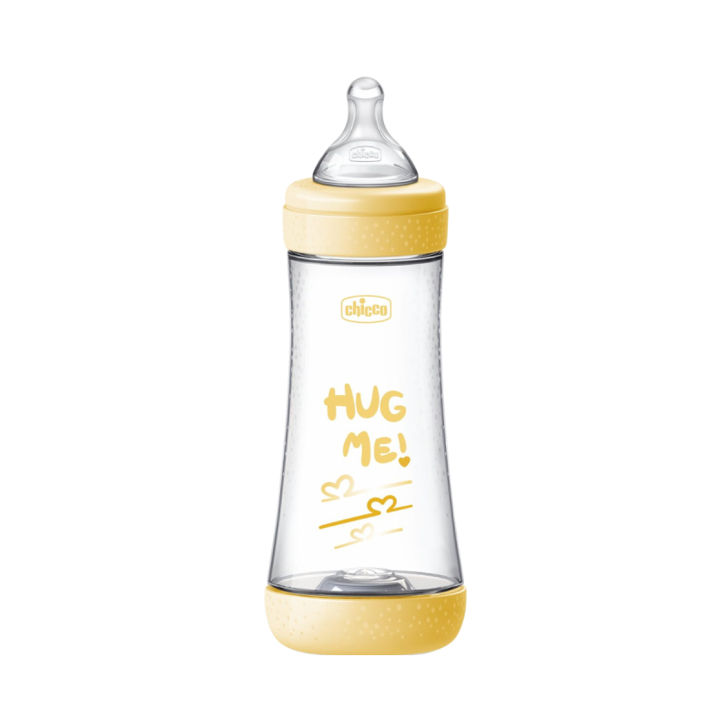 Chicco Biberón Perfect5 Flujo Rapido 300ml +4m Amarillo