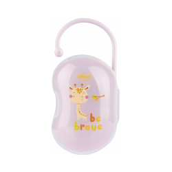 Porte-tétine double Chicco rose