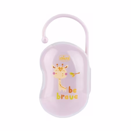 Porte-tétine double Chicco rose