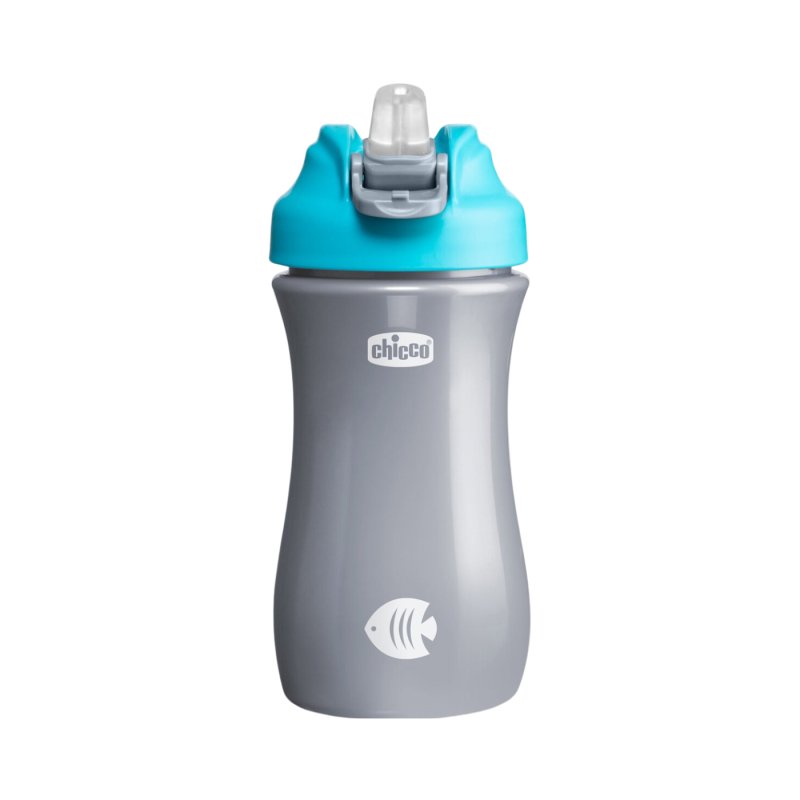 Chicco Verre Pop-Up 2A+ 350ml Bleu