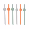 Chicco Palhinhas de Silicone 6 unidades 6m+