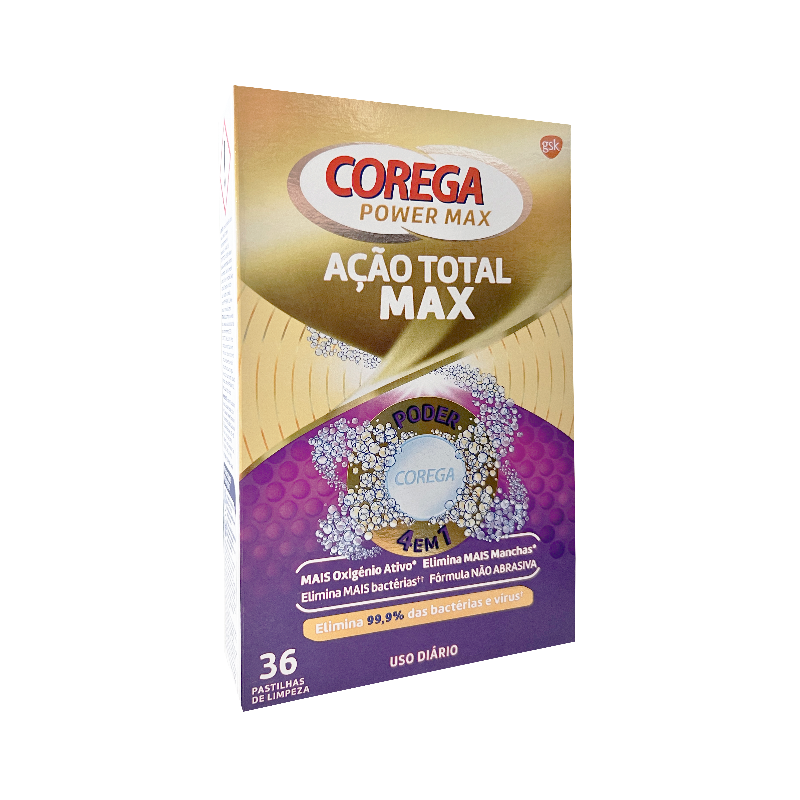 Corega Acción Total Max Pastillas Limpiadoras 36 unidades