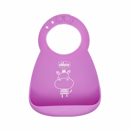 Chicco Silicone Bib 6m+ Pink