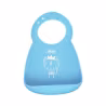 Chicco Silicone Bib 6m+ Blue