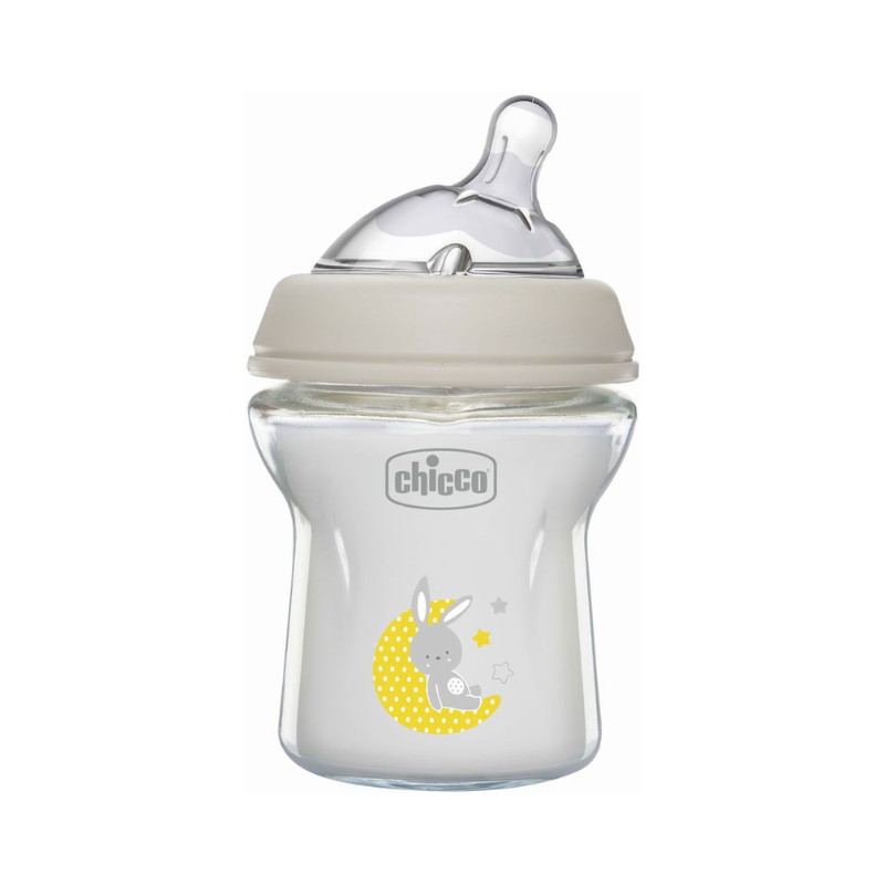 Chicco NaturalFeeling Biberon en Verre Débit Normal +0m 150ml