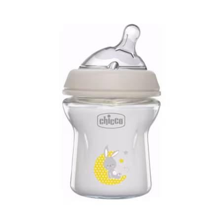 Chicco NaturalFeeling Biberón de Vidrio Flujo Normal +0m 150ml