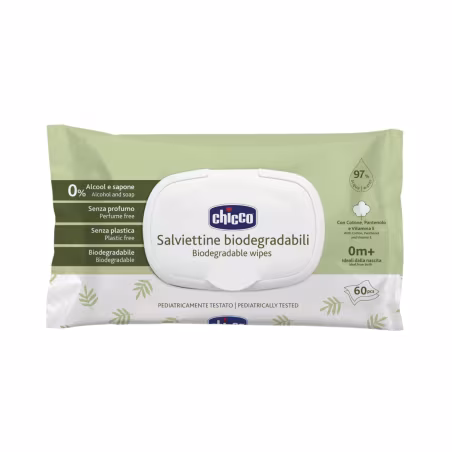 Chicco Toalhitas Biodegradáveis 60 unidades