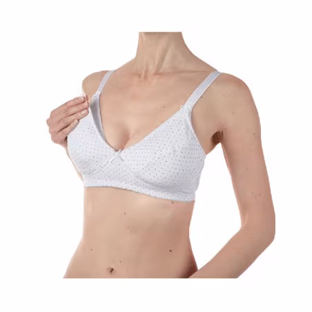 Soutien-gorge d'allaitement Chicco en microfibre blanche 40C