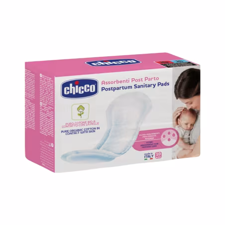 Chicco Serviettes Hygiéniques Post-partum en Coton Biologique 10 unités
