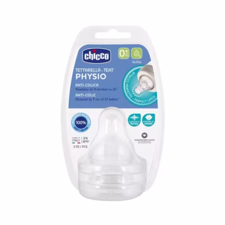 Chicco Physio Tetina Silicone 0m+ 2 unidades