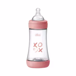 Chicco Perfect5 Medium Flow Bottle 240ml Pink