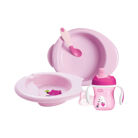 Chicco Ensemble de Bouillie 6m+ Rose