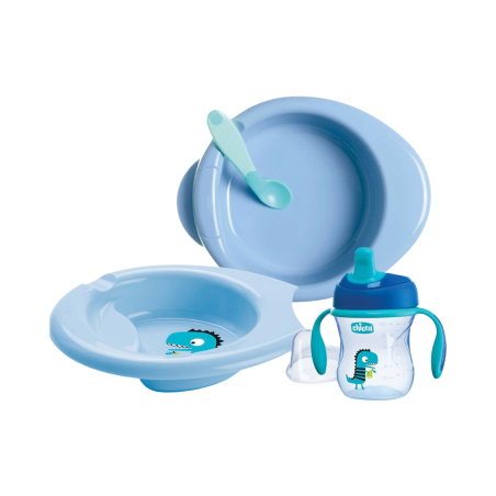 Chicco Ensemble de Bouillie 6m+ Bleu