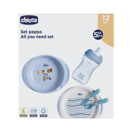 Chicco Ensemble de Salle à Manger 12m+ Bleu
