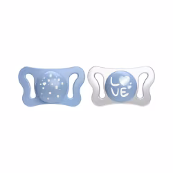 Chicco Physio Forma Micro Chupeta 0-2m 2 unidades Azul