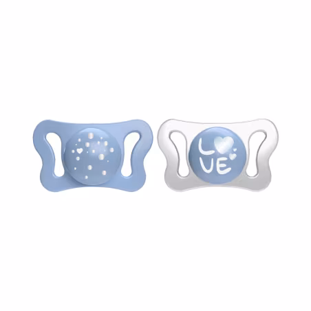 Chicco Physio Forma Micro Chupeta 0-2m 2 unidades Azul