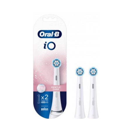 Oral-B IO Gentle Care Recarga Escova de Dentes Branco 2 unidades