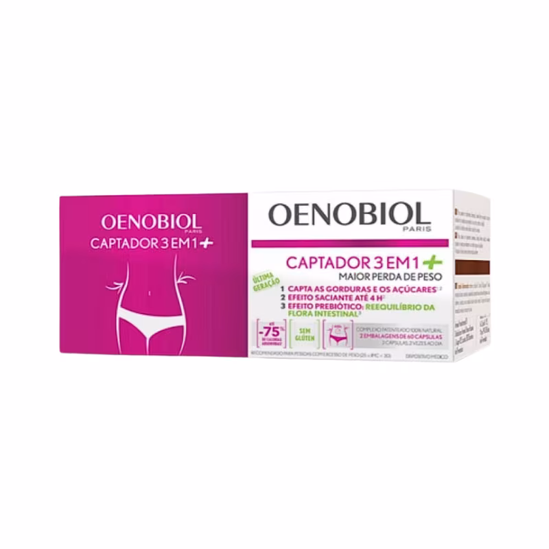 Oenobiol Captador 3 em 1 Plus+ 2x60 cápsulas