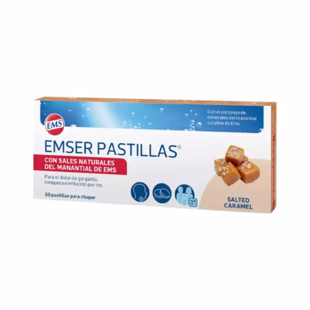 Emser Pastilles pour La Gorge Saveur Caramel Salé 30 unités