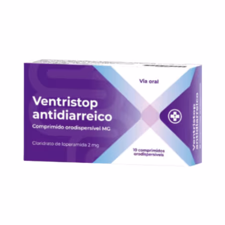 Ventristop Antidiarreico 2mg 10 comprimidos orodispersíveis