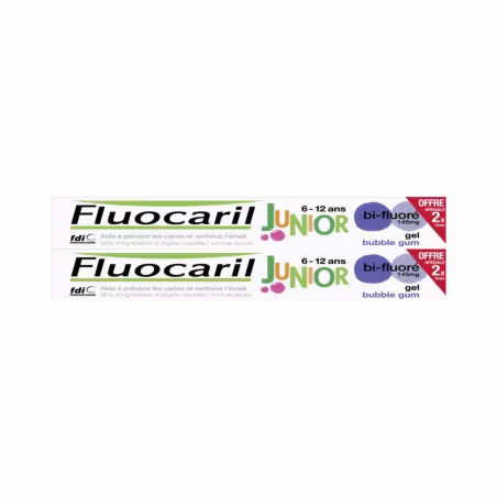 Fluocaril Dentifrica Junior Pasta Bi-Flúor 2x75ml