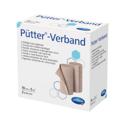 Hartmann Putter-Verband Ligadura de Compressão Extra Forte 10cmx5m 2 unidades