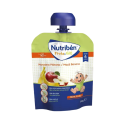 Nutribén Fruta & Go Manzana y Plátano 90g