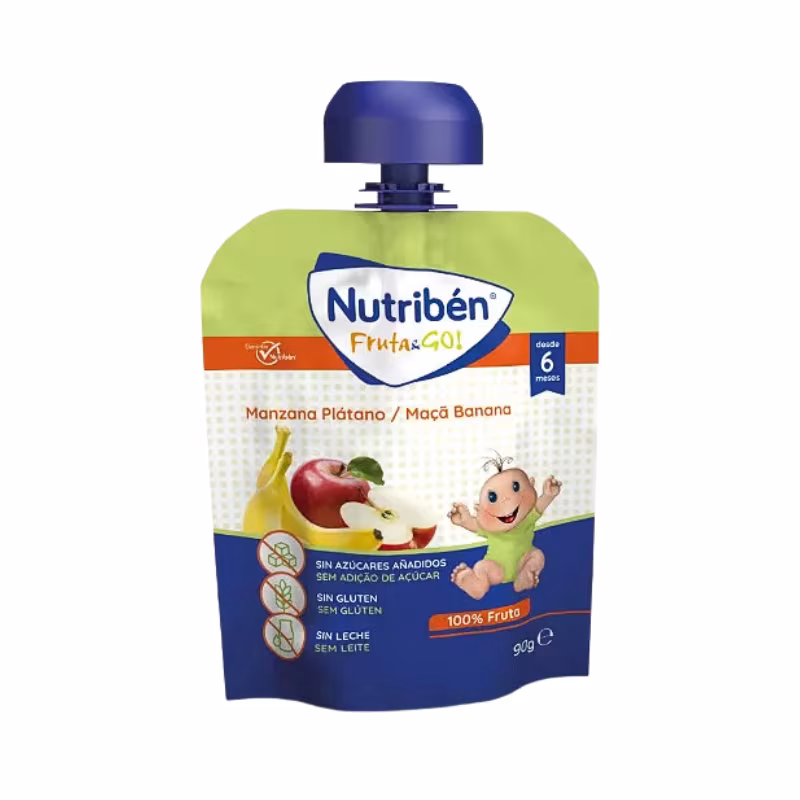 Nutribén Fruta & Go Apple and Banana 90g