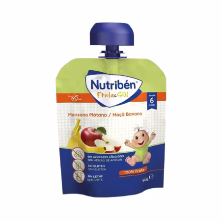 Nutribén Fruta & Go Pomme et Banane 90g