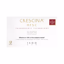 Crescina HFSC Transdermic Tratamento Completo Homem 1300 10+10 ampolas