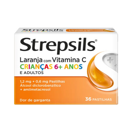 Strepsils Naranja con Vitamina C 36 pastillas
