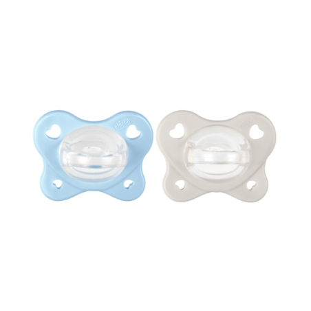 Chicco Physio Forma Dual Soft Sucette 2-6m 2 unités Bleu