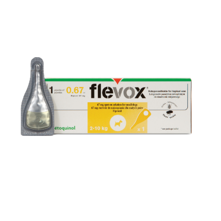 Flevox 67mg Dogs (2-10kg) 1 pipette