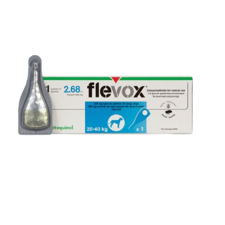 Flevox 268mg Perros (20-40 kg) 1 pipeta Flevox 268mg Perros (20-40 kg) 1 pipeta
