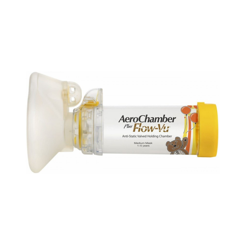 AeroChamber Plus Flow-Vu Máscara Média 1-5 anos