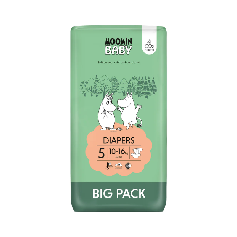 Moomin Baby T5 10-16kg 60 Diapers