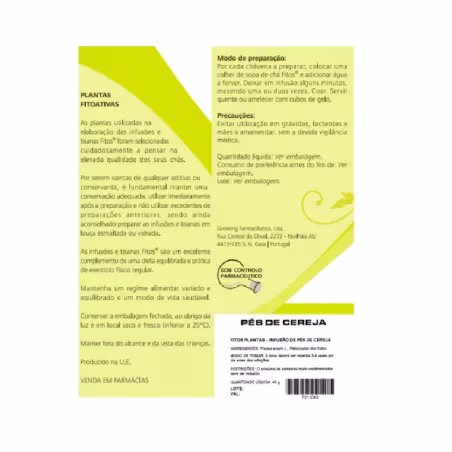 Fitos Thé Pieds Cerise 40g