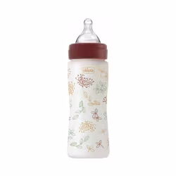 Chicco Perfect Easy Eco+ Fast Flow Baby Bottle 4m+ 330ml Red