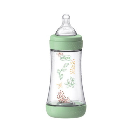 Chicco Biberão Perfect 5 Eco+ 2m+ 240ml Fluxo Médio Verde