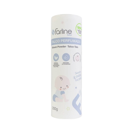 Farline Hypoallergenic Talc Powder 200g