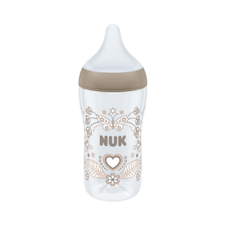 Nuk Perfect Match Biberão Silicone Corações 3m+ 260ml