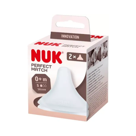 Nuk Perfect Match Tetina Silicona 0m+ S 2 unidades