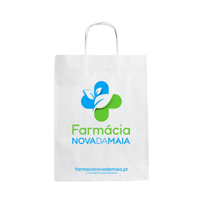 Bolsa de papel Farmácia Nova da Maia