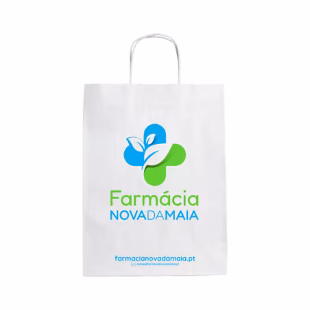 Bolsa de papel Farmácia Nova da Maia