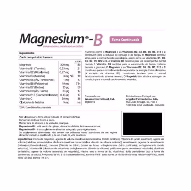 Magnesium-B 30 comprimidos