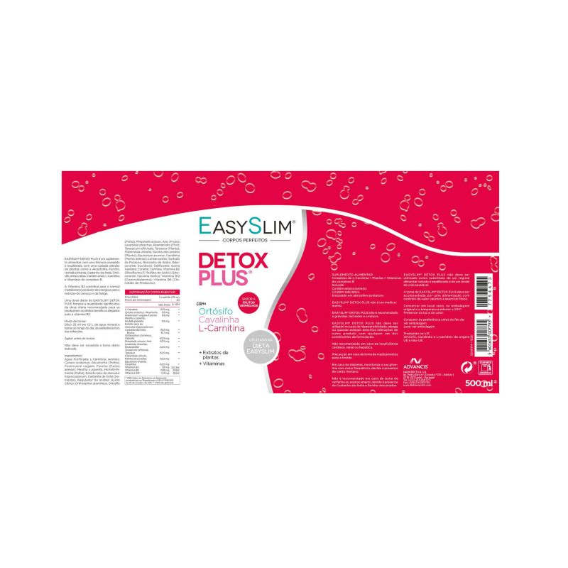 Easyslim Detox Plus Red Fruit Flavor 500ml
