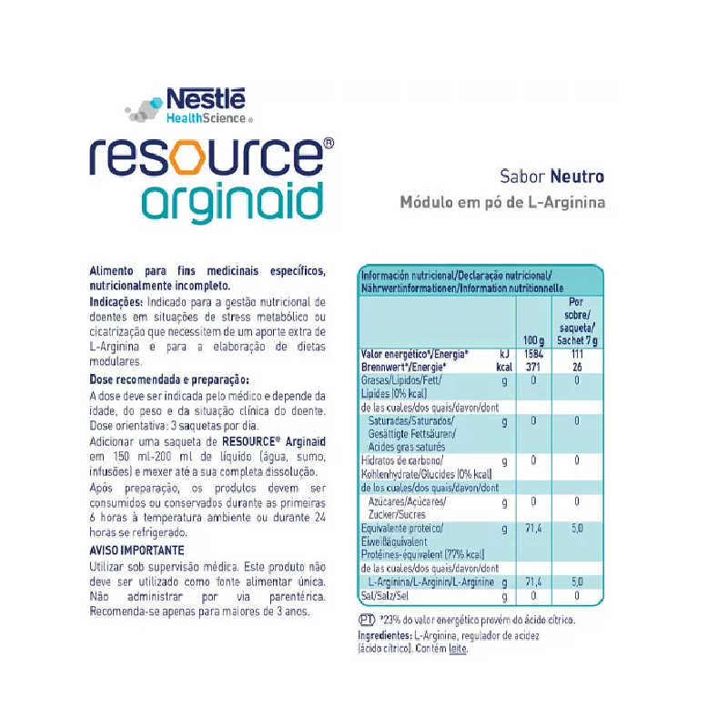 Resource Arginaid sachets 14x7g