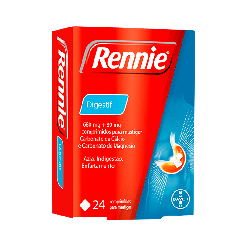 Rennie Digestif 680mg+80mg 24 Comprimidos