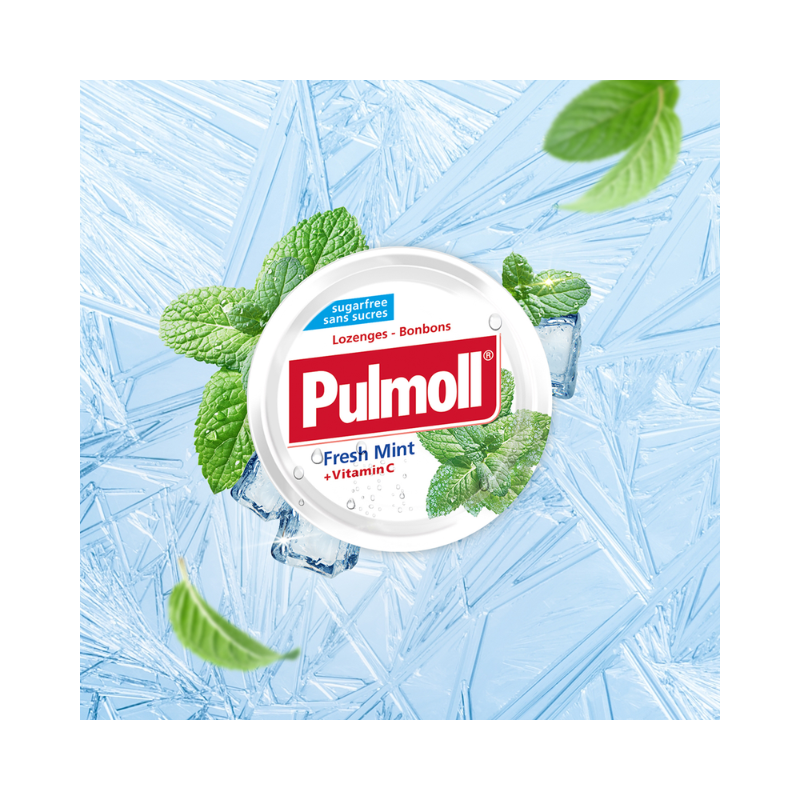 Pulmoll Rebuçados Menta Fresca 45g