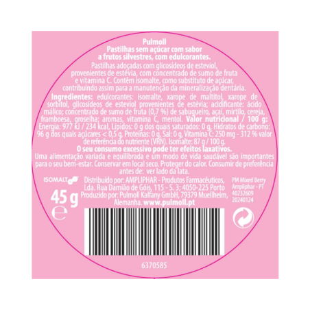 Pulmoll Caramelos Frutas Silvestres 45g